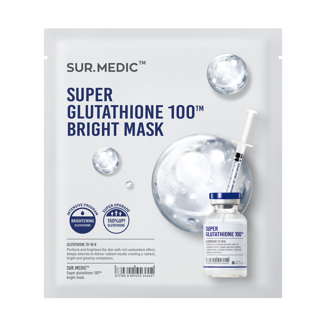 Mặt Nạ Sur.medic+ Super Glutathione 100 Bright Mask Dưỡng Trắng Da 30g 1PCS