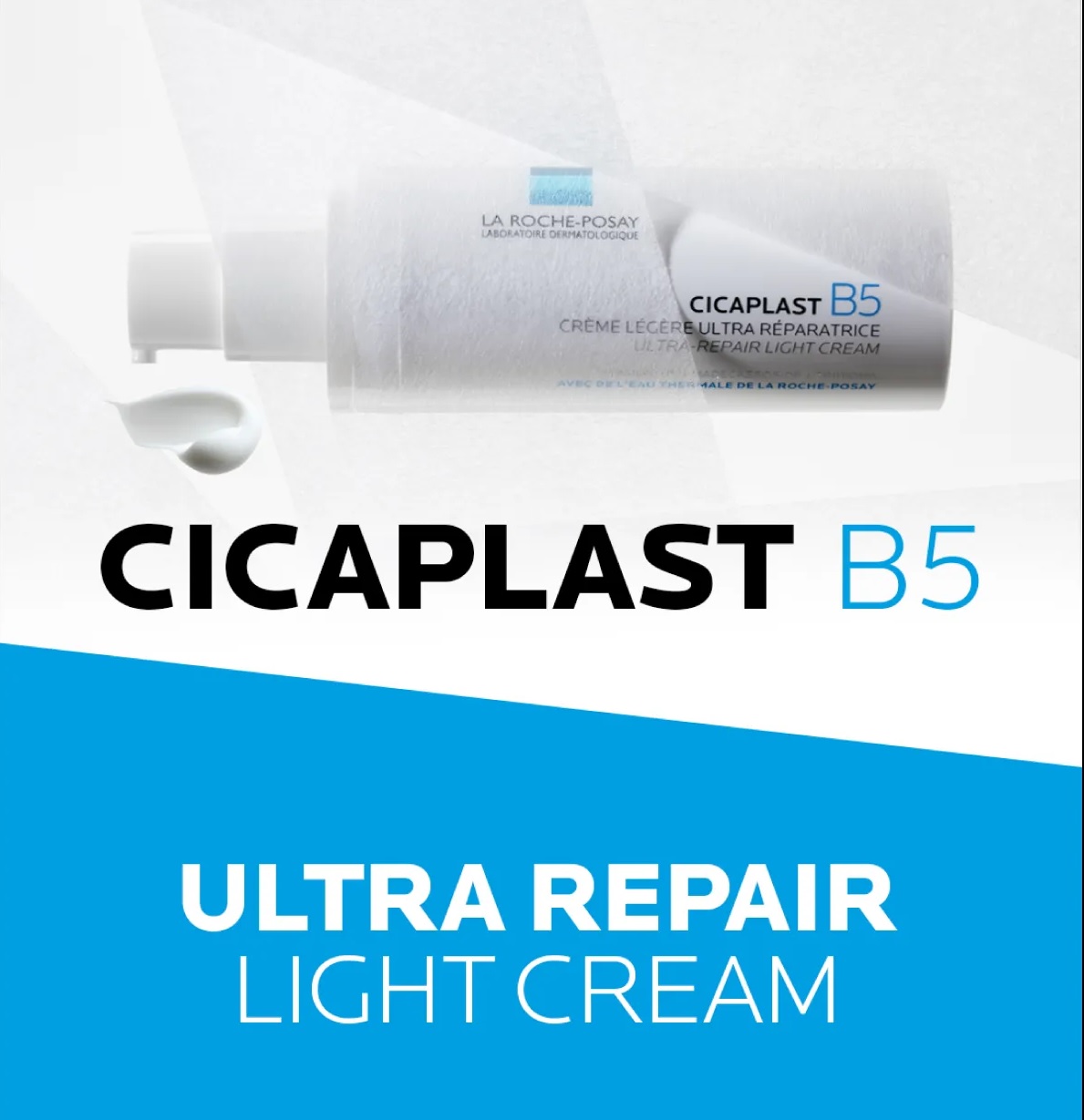 Kem Dưỡng La Roche-Posay Cicaplast B5 Ultra-Repair Light Cream Cấp Ẩm, Làm Dịu, Phục Hồi Da 40ml