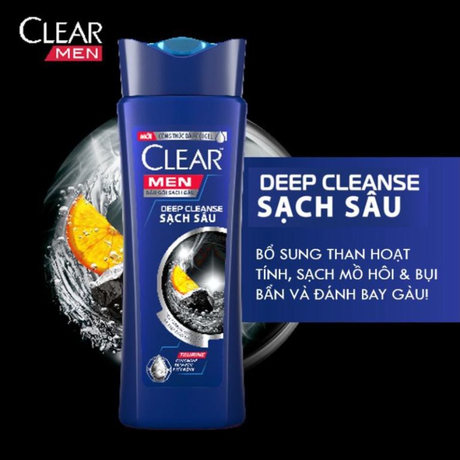 Dầu Gội CLEAR Men - Deep Cleanse Sạch Sâu 340g