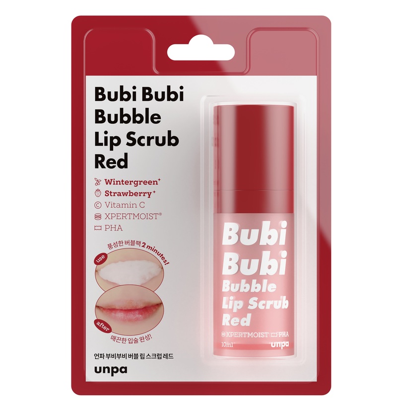 Tẩy Tế Bào Chết Môi Bubi Bubi Bubble Lip Scrub Red Sủi Bọt 10ml
