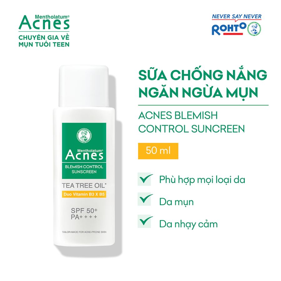 Sữa Chống Nắng Acnes Blemish Control Sunscreen Ngừa Mụn 50g