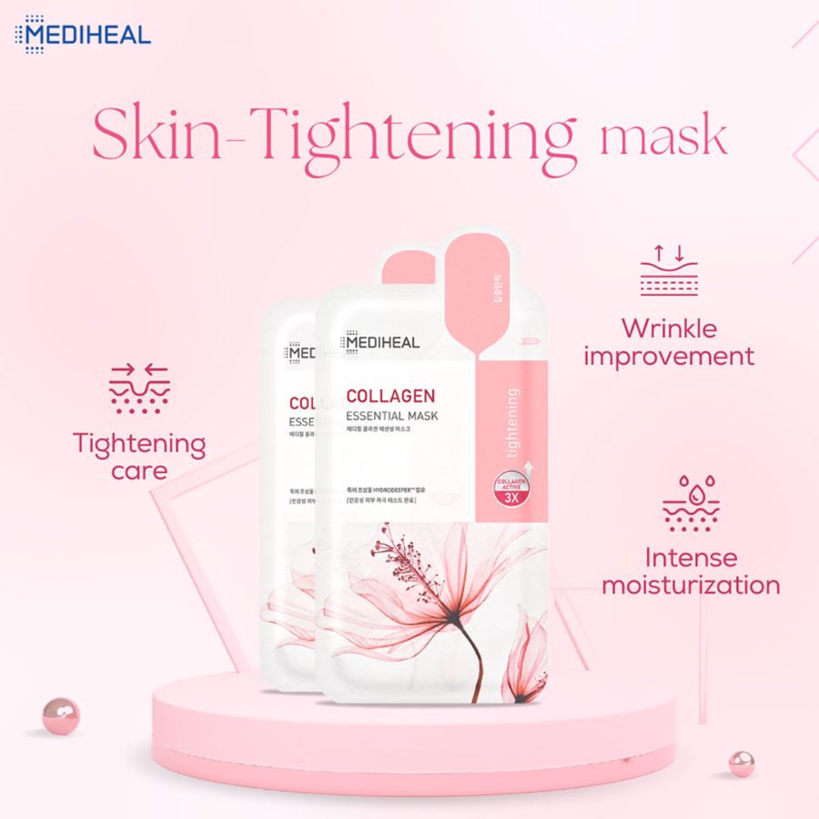 Mặt Nạ Mediheal Collagen Essential Mask Ngăn Ngừa Lão Hóa Da 24ml