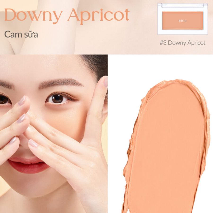 Phấn Má Bbia Ready To Wear Downy Cheek - 03 Downy Apricot
