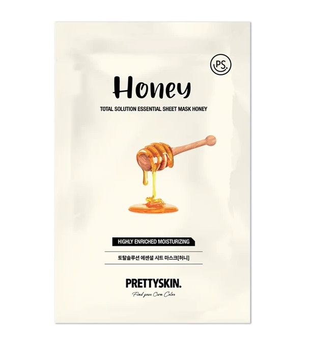 Mặt Nạ Giấy Prettyskin Total Solution Essential Seat Mask Honey - Mật Ong 