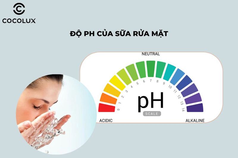 độ pH của sữa rửa mặt