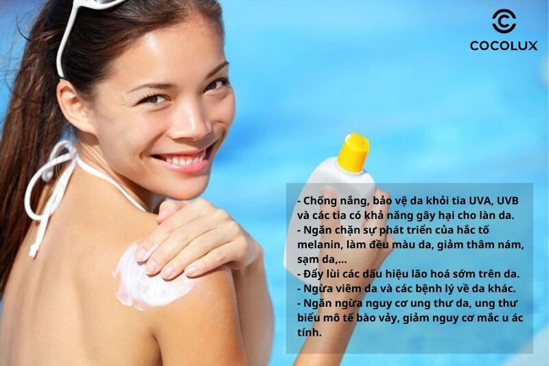 Công dụng của kem chống nắng