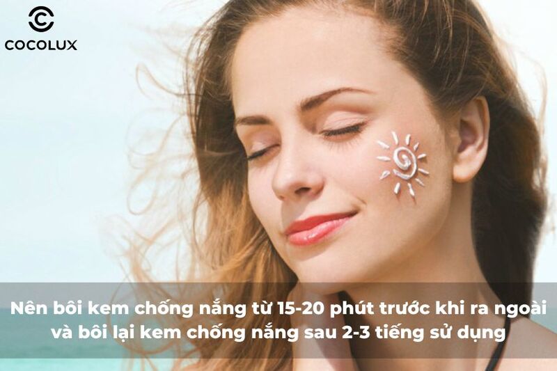 Thời gian bôi kem chống nắng