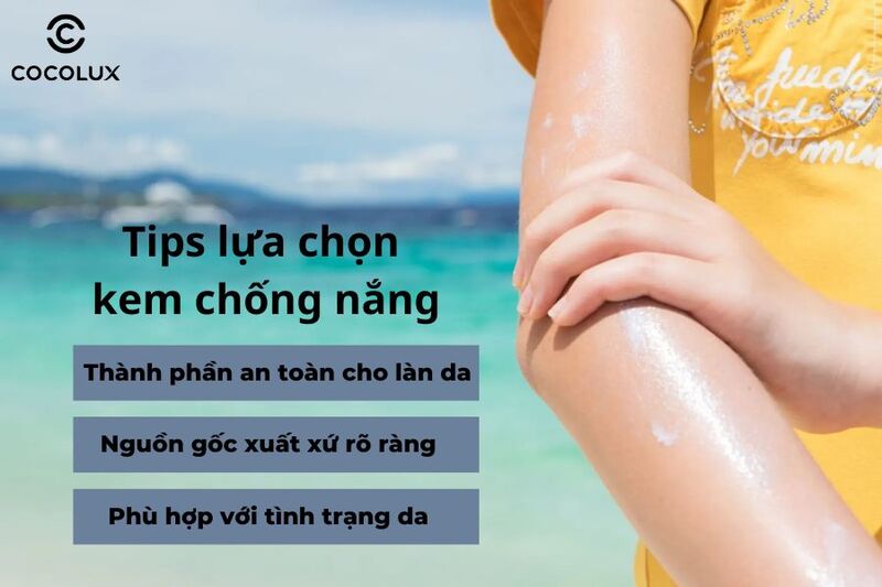 Tips lựa chọn kem chống nắng