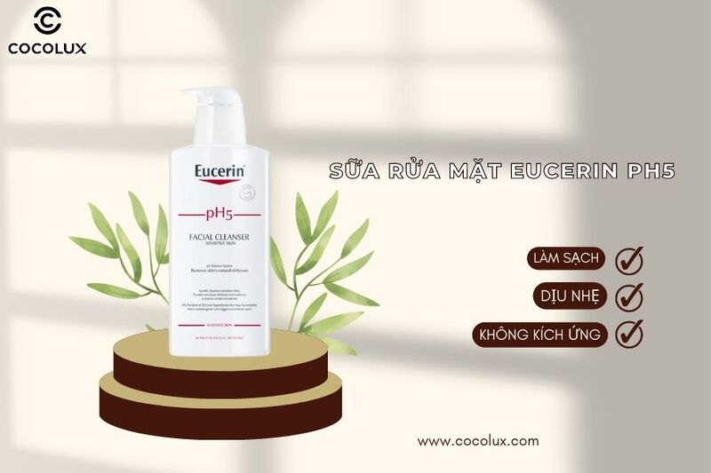 Sữa rửa mặt Eucerin pH5 có tốt không? Dùng cho da nào? 