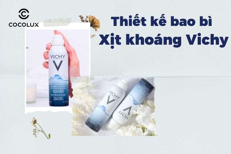 Thiết kế bao bì xịt khoáng Vichy Mineralizing Thermal Water