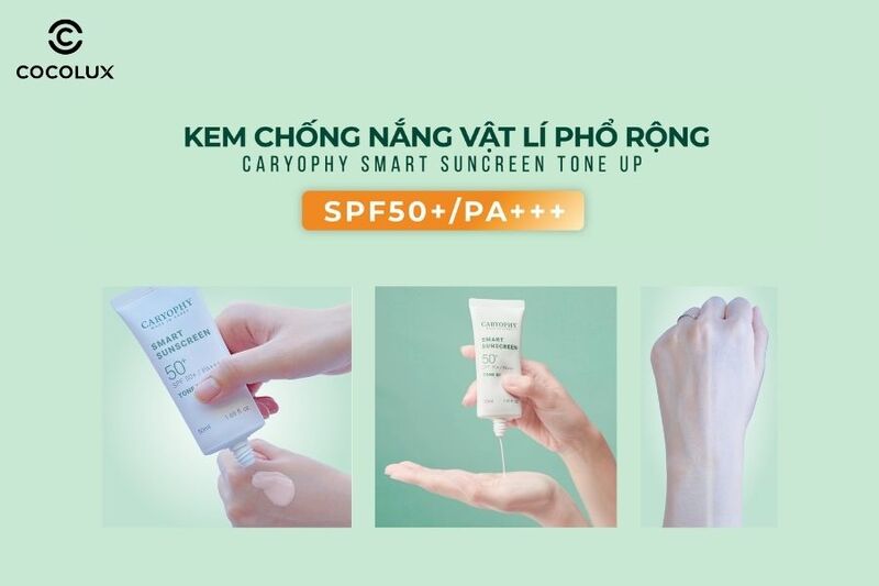 Kem Chống Nắng Ngừa Mụn Caryophy Smart Tone Up 50ml