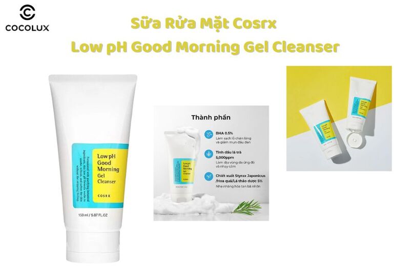 Sữa rửa mặt Cosrx Low pH Good Morning Gel Cleanser