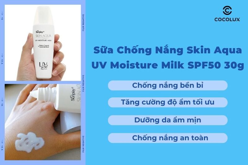 Sữa Chống Nắng Skin Aqua UV Moisture Milk SPF50 30g