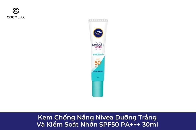 Kem Chống Nắng Nivea Dưỡng Trắng Và Kiểm Soát Nhờn SPF50 PA+++ 30ml