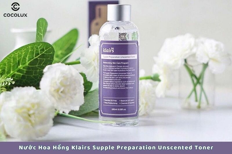 Nước hoa hồng Klairs Supple Preparation Unscented Toner không mùi 