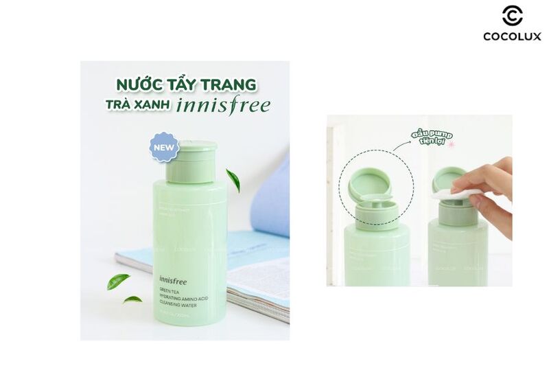 Nước tẩy trang Innisfree Green Tea Hydrating Amino Acid Cleansing Water