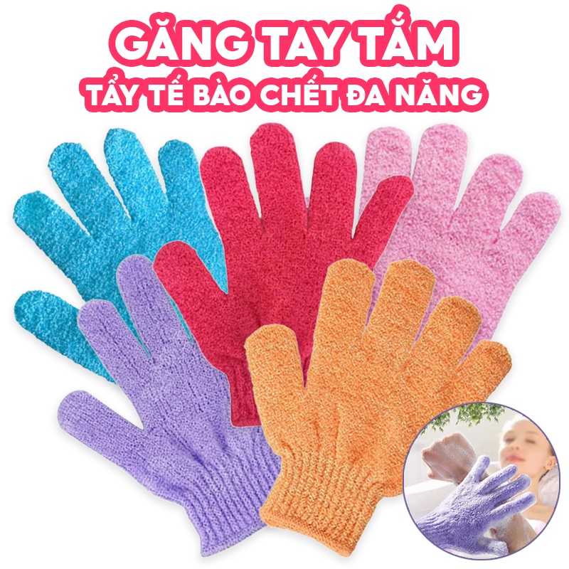 Găng Tay Tắm Body Scrubber Glove Tẩy Tế Bào Chết