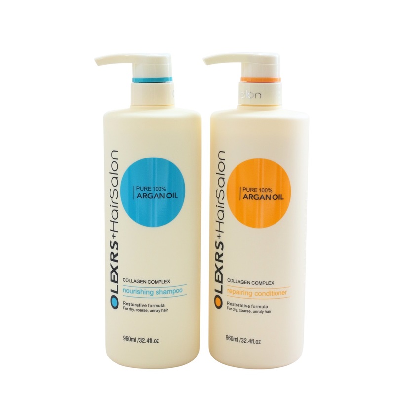 Bộ Sản Phẩm Dầu Gội Và Xả Olexrs Hair Salon Ngăn Ngừa Rụng Tóc 960ml