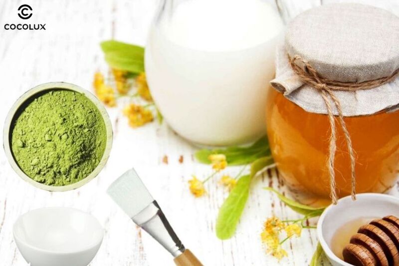 Tẩy tế bào chết da mặt với bột Trà Xanh và Mật Ong