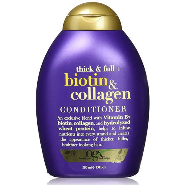  ​​Dầu Xả OGX Thick & Full + Biotin & Collagen Làm Dày Tóc 385ml (Màu Tím)