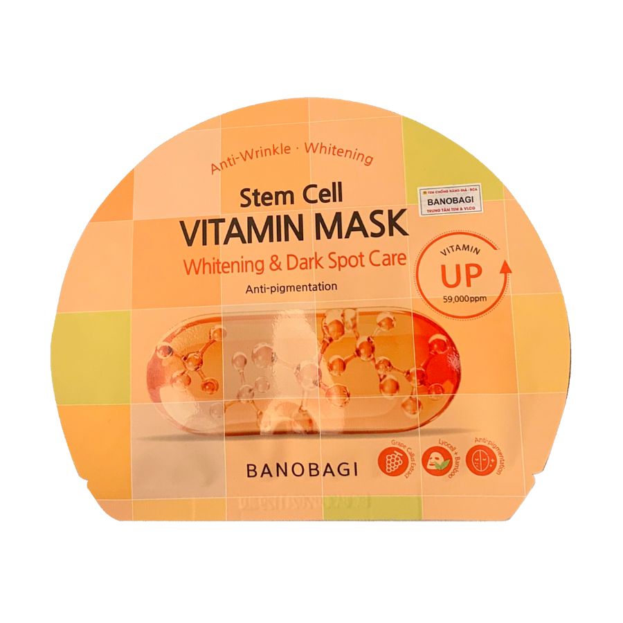  Mặt Nạ Banobagi Stem Cell Vitamin Mask - Whitening & Dark Spot Care MC