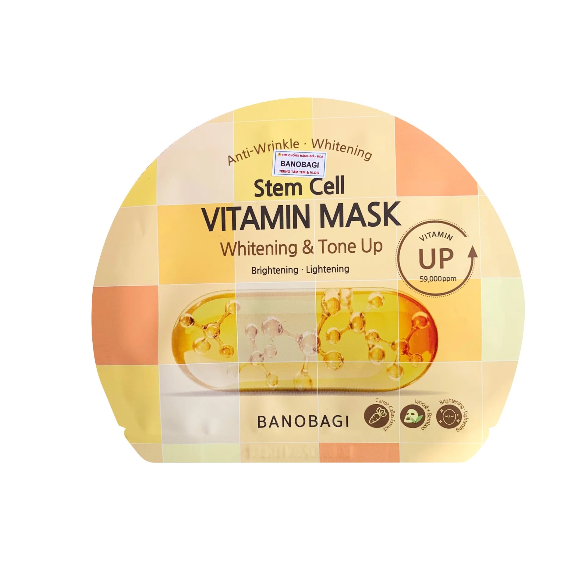 Mặt Nạ Banobagi Stem Cell Vitamin Mask - Whitening & Tone Up 