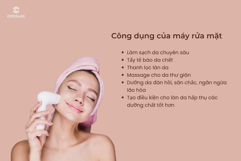 Tác dụng thần thánh của máy rửa mặt