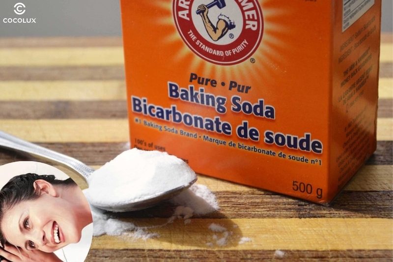 baking soda tẩy tế b&agrave;o chết da đầu