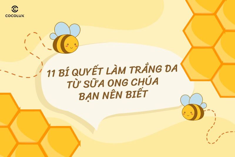 11 bí quyết làm trắng da từ sữa ong chúa bạn nên biết