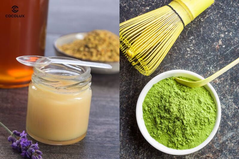 Mặt nạ từ sữa ong chúa và bột trà xanh