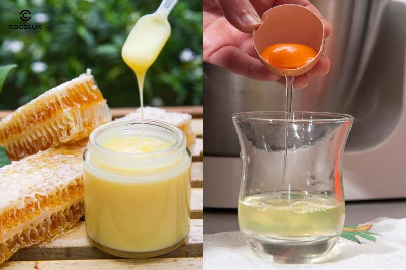 Mặt nạ từ sữa ong chúa và lòng trắng trứng gà