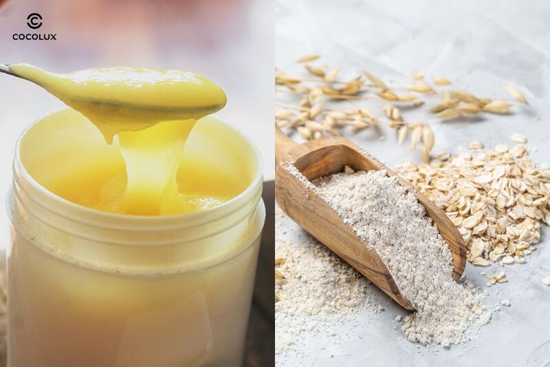 Mặt nạ từ sữa ong chúa và bột yến mạch