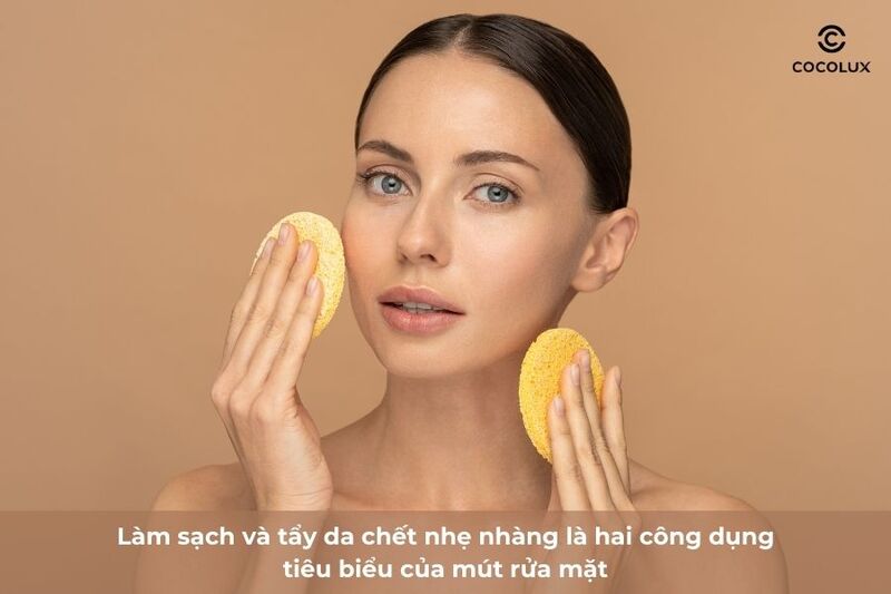 Công dụng chính của mút rửa mặt