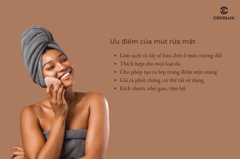 Ưu điểm của mút rửa mặt