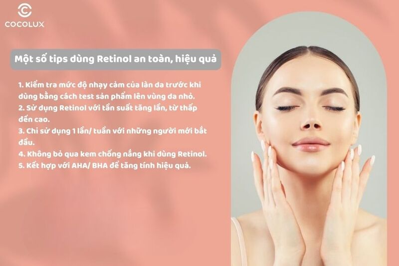 Tips dùng Retinol an toàn và hiệu quả trên da
