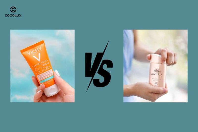So sánh kem chống chống nắng Vichy và kem chống nắng Anessa