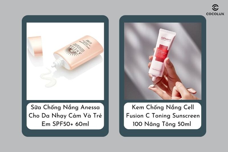 So sánh kem chống nắng Anessa và Cell Fusion C