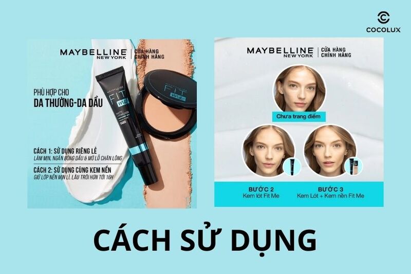 Cách sử dụng kem lót Maybelline Fit Me Primer Matte + Poreless SPF 20 chuẩn đẹp