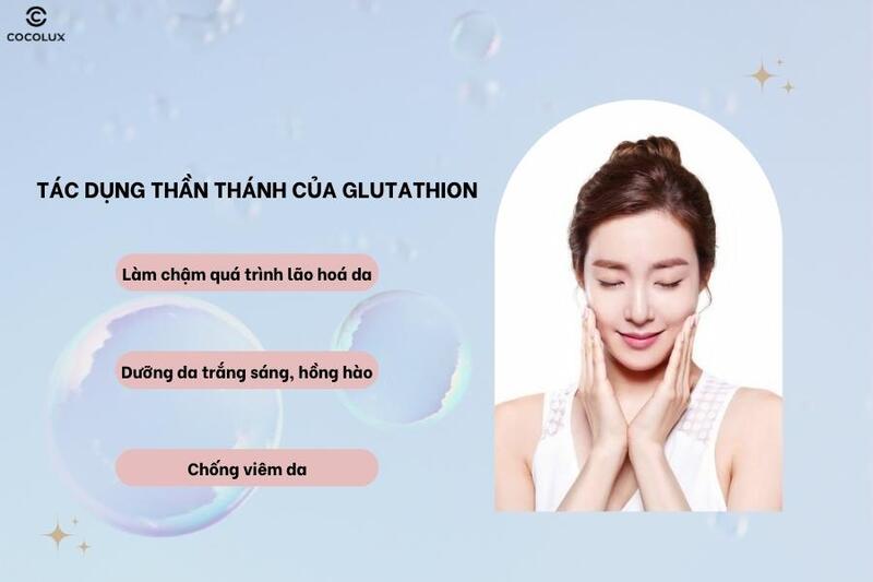 tác dụng của glutathion với làn da