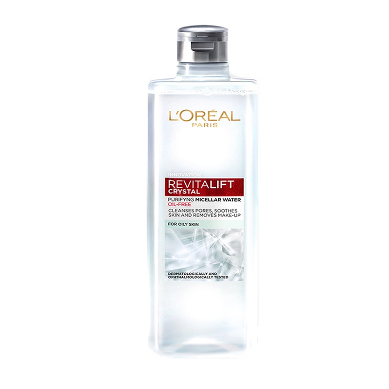 Nước Tẩy Trang Loreal Revitalift Crystal Đa Năng 3in1 Kiềm Dầu 400ml