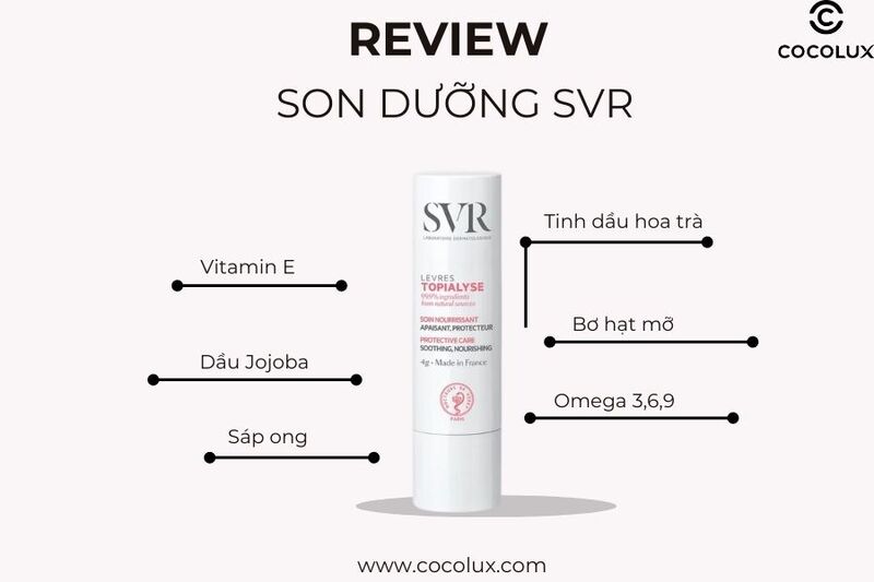 Review son dưỡng SVR - Sự kết hợp hoàn hảo giữa dưỡng ẩm và bảo vệ