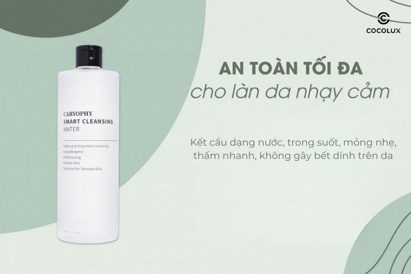 Kết cấu của nước tẩy trang Caryophy Smart Cleansing Water