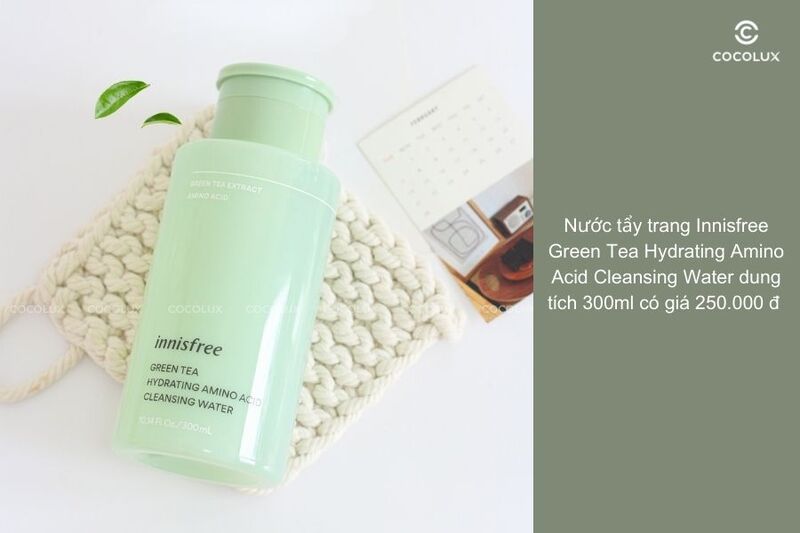 Giá của nước tẩy trang Innisfree Green Tea Hydrating Amino Acid Cleansing Water