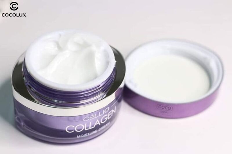 Kết cấu Kem Dưỡng Cellio Collagen Moisture Cream 50ml