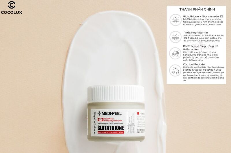 Th&agrave;nh phần Kem Dưỡng Medi-Peel Bio-Intense Glutathione Cream Trắng Da 50g