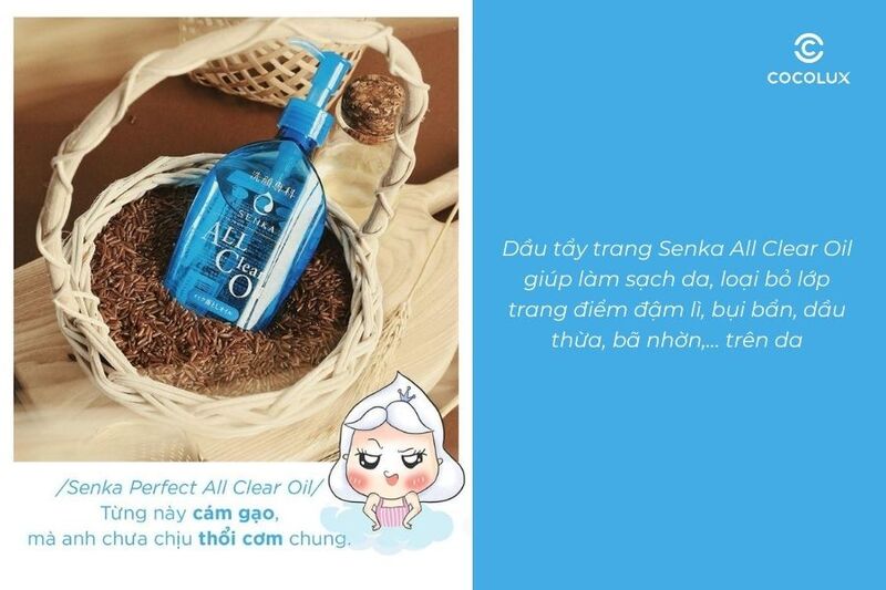 Công dụng của dầu tẩy trang Senka All Clear Oil