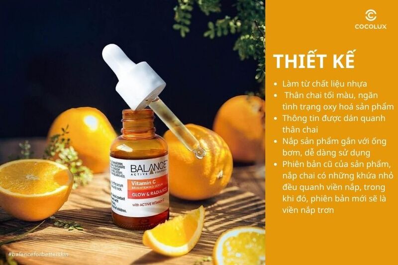 Thiết kế của serum Balance Vitamin C