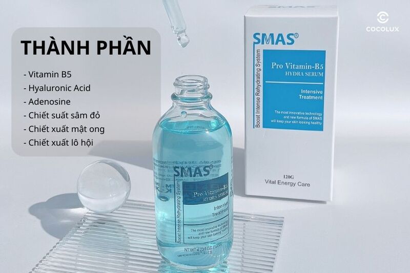 Thành phần chính của serum SMAS Pro Vitamin B5 Hydra