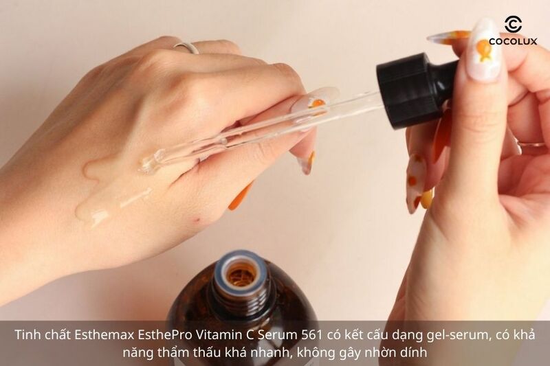 Kết cấu của tinh chất Esthemax EsthePro Vitamin C Serum 561