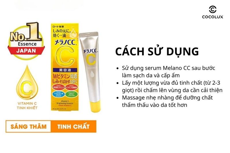 Cách sử dụng tinh chất Melano CC Essence
